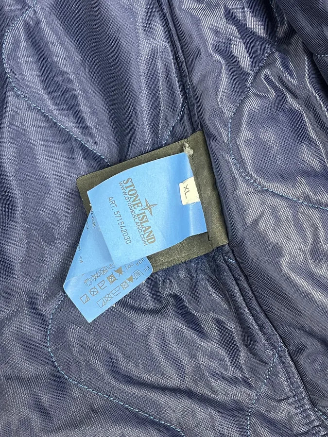 AW2012 Stone Island Blue Caban Mussola Gommata Jacket - Image 14