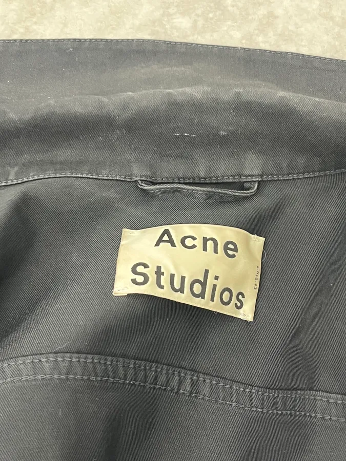 AW2013 Acne Studios Black Obscure Denim Trucker Jacket - Image 10