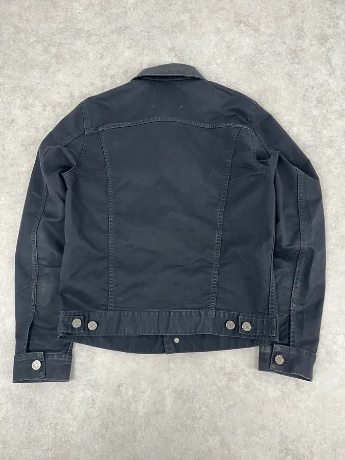 AW2013 Acne Studios Black Obscure Denim Trucker Jacket - Image 6