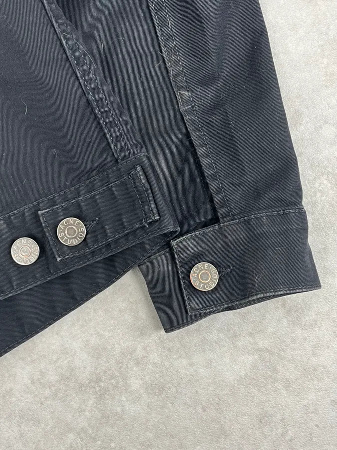 AW2013 Acne Studios Black Obscure Denim Trucker Jacket - Image 9