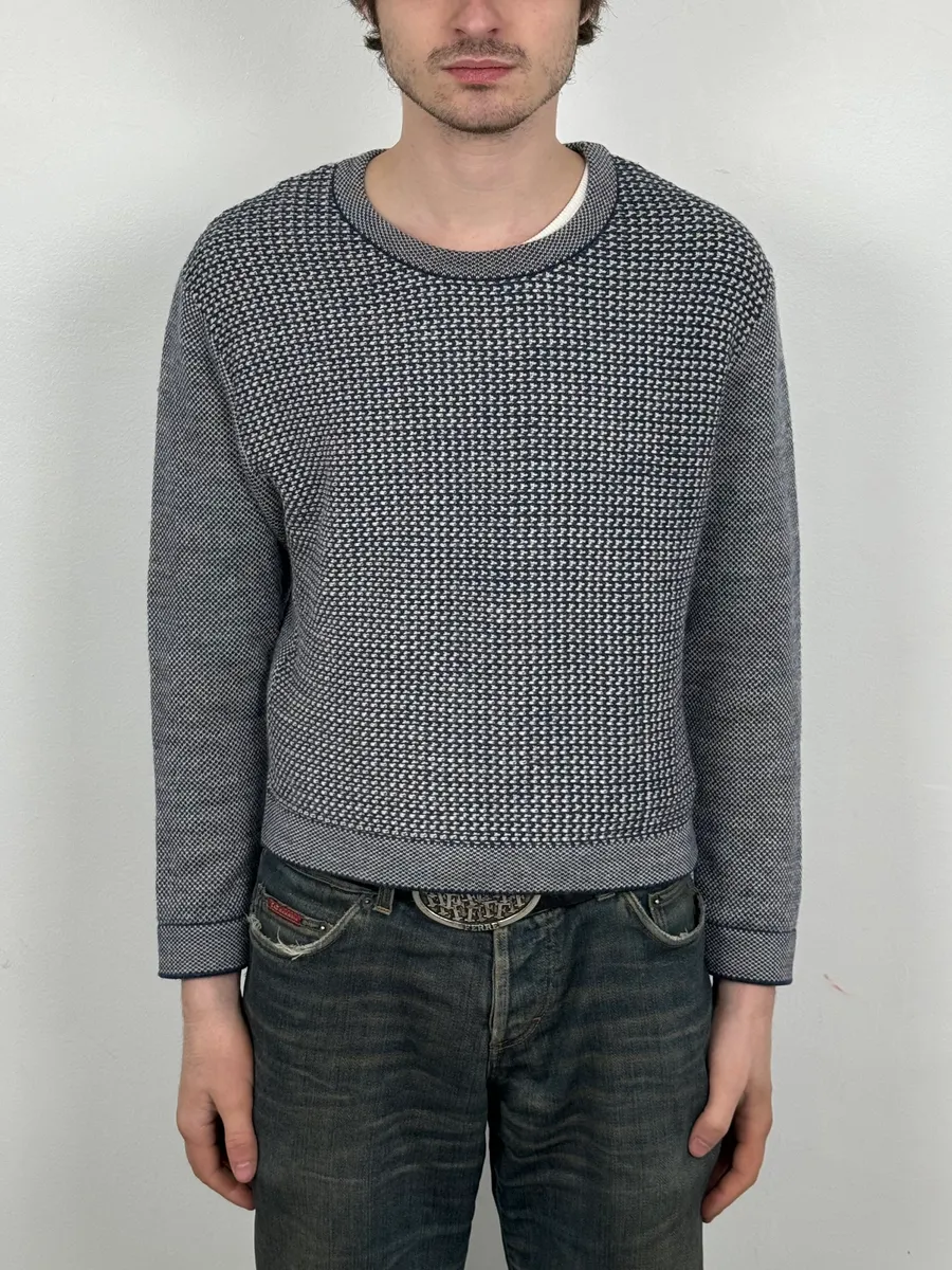 AW2013 Balenciaga Grey & Navy Sweater - Image 2