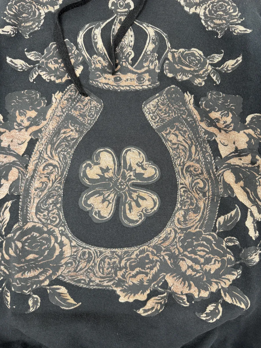 AW2013 Dolce & Gabbana Black Marie Royal Hoodie - Image 11