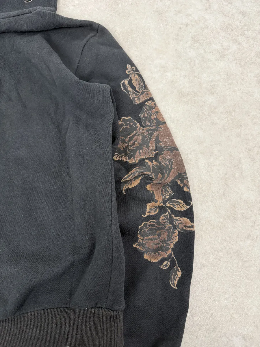 AW2013 Dolce & Gabbana Black Marie Royal Hoodie - Image 13