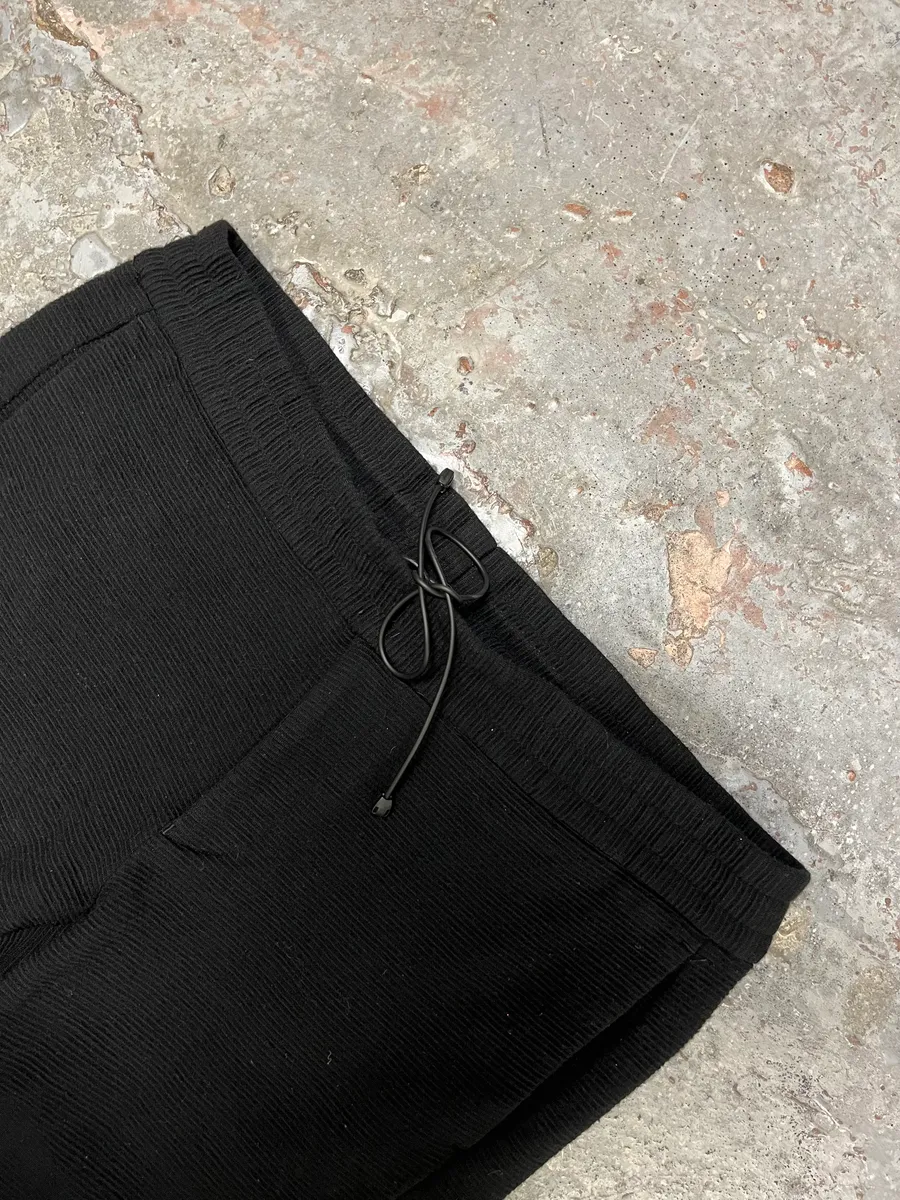 AW2013 Emporio Armani Black Wool Long Cozy Pants - Image 6