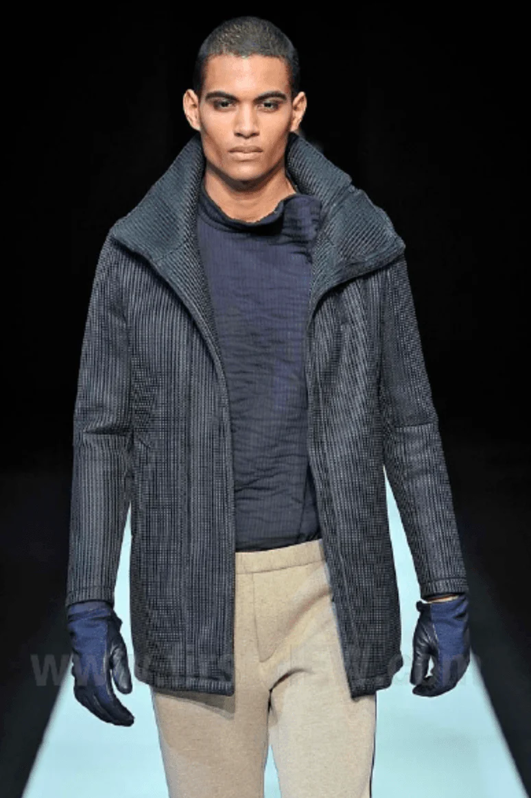 AW2013 Emporio Armani Dark Toggle Multi Zip Closure Coat - Image 2