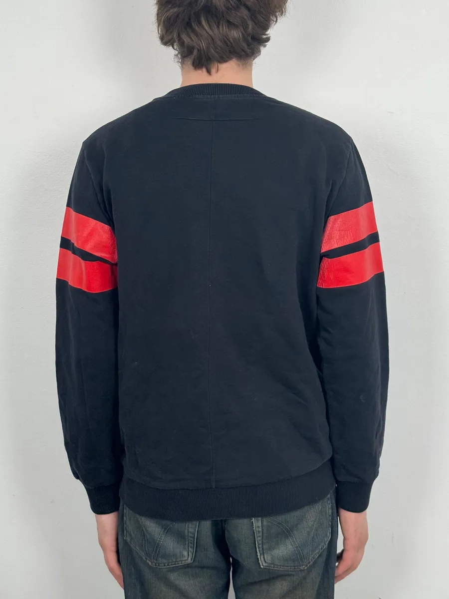 AW2013 Givenchy Black & Orange Contemporary Crewneck Sweater by Riccardo Tisci - Image 3