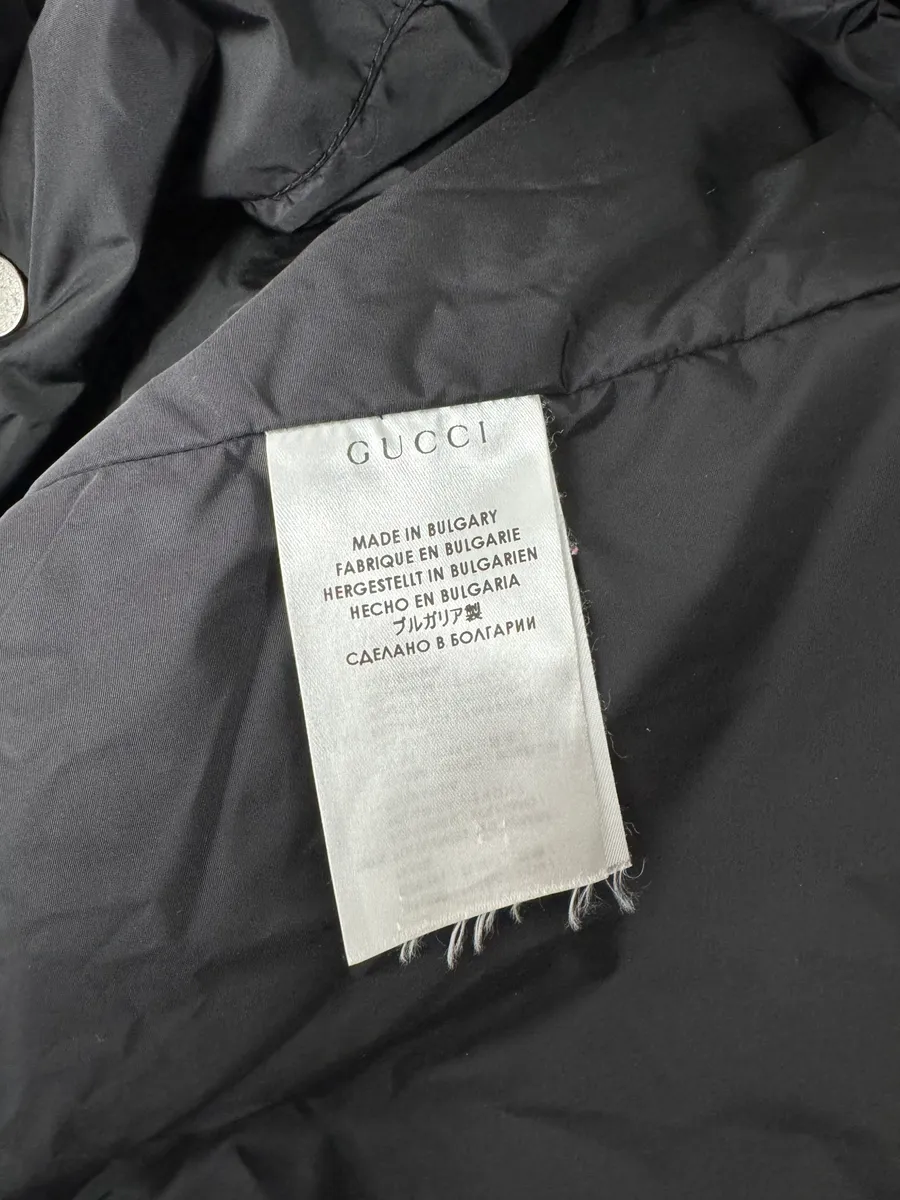 AW2013 Gucci Black Long Windbreaker Hooded Jacket - Image 14