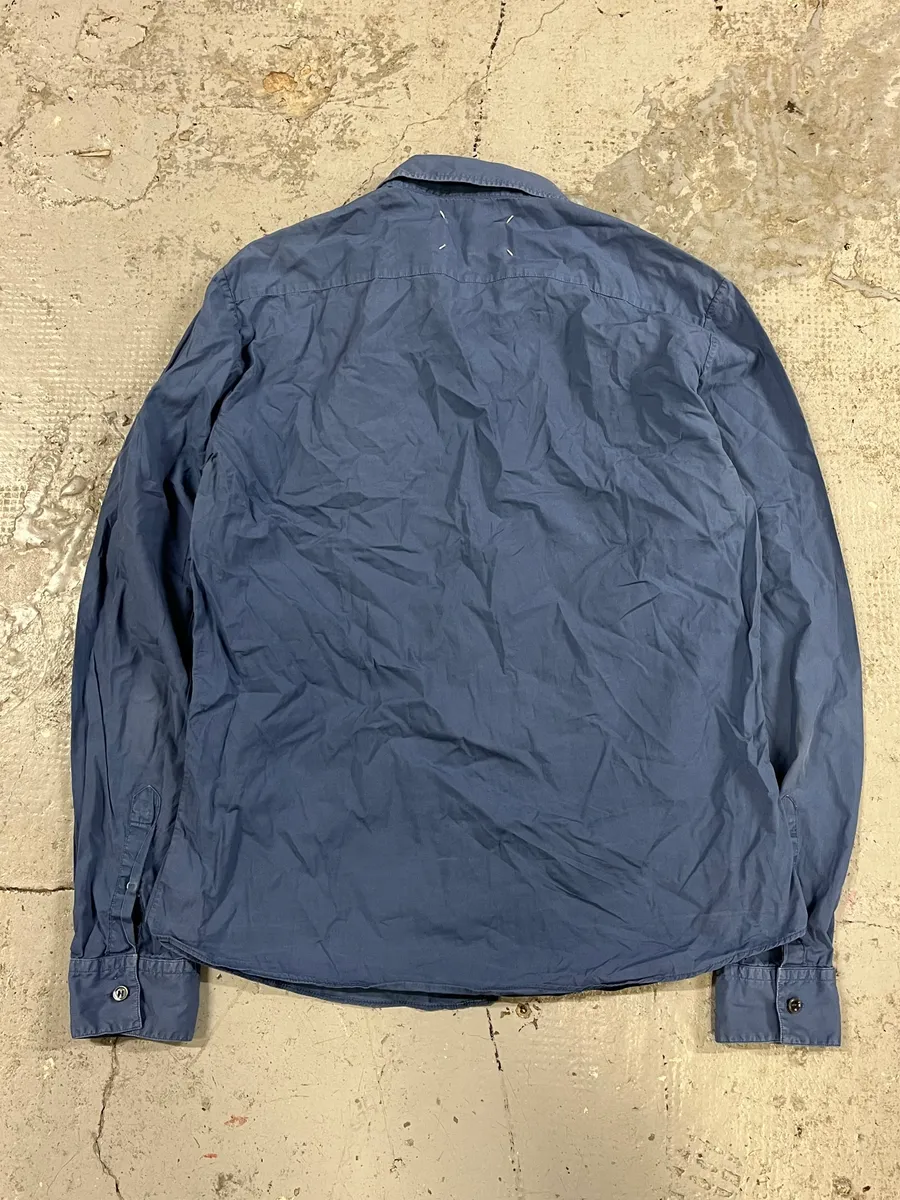 AW2013 Maison Margiela Blue Signature Shirt - Image 5