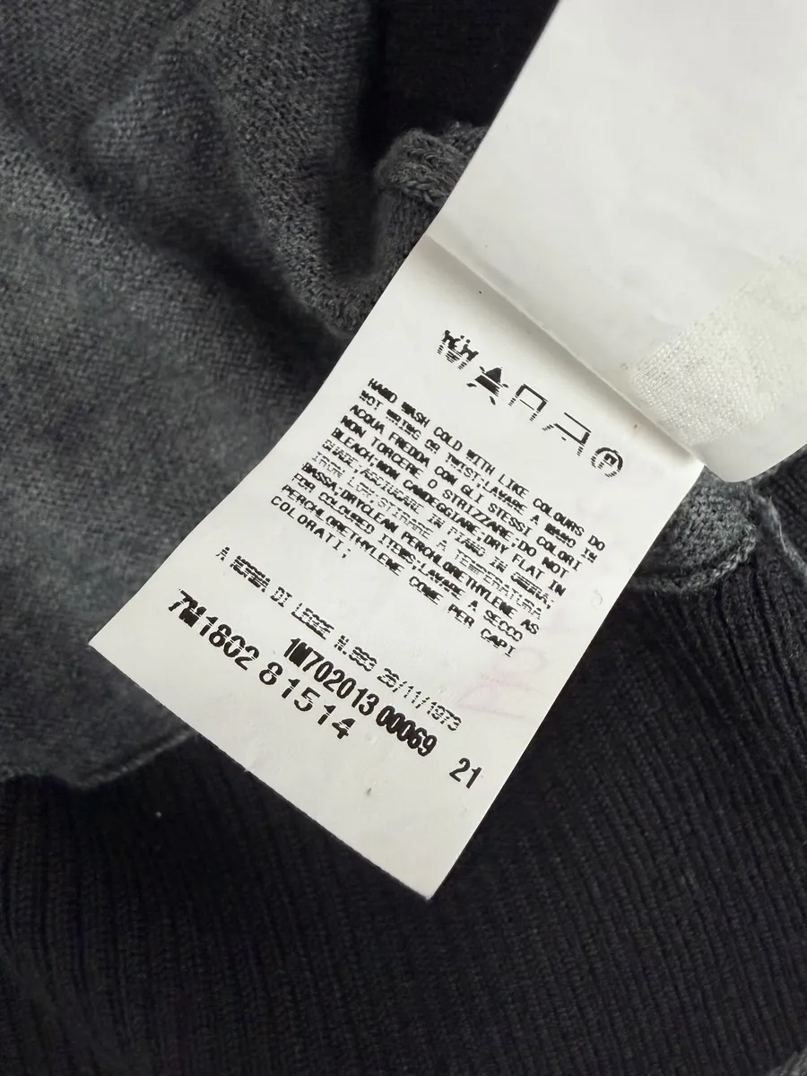 AW2013 Pierre Balmain White & Grey Minimalist Cardigan - Image 8
