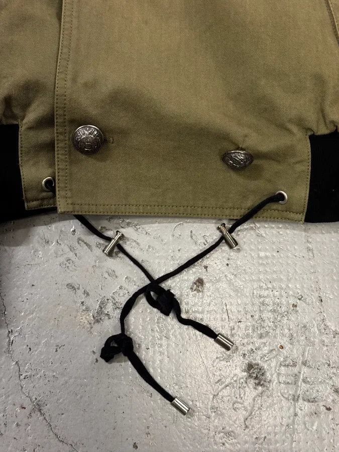 AW2014 Balmain Military Green Officer Jacket - Image 15