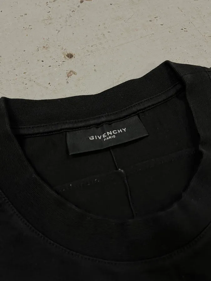 AW2014 Givenchy Graphic Robot Logo Black T-Shirt - Image 7