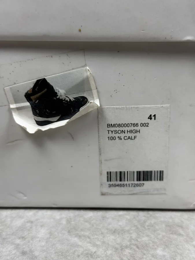 AW2014 Givenchy Tyson Black High Leather Sneakers by Riccardo Tisci - Image 8