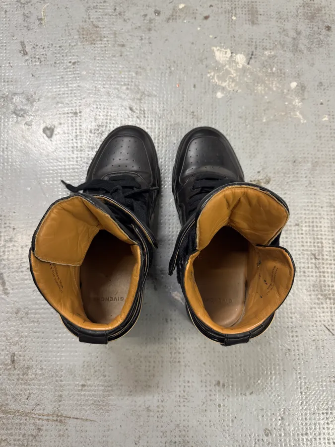 AW2014 Givenchy Tyson Black High Leather Sneakers by Riccardo Tisci - Image 8