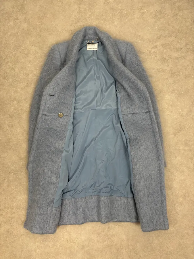 AW2014 Gucci Blue Premium Classy Officer Trench Coat by Frida Giannini - Image 9