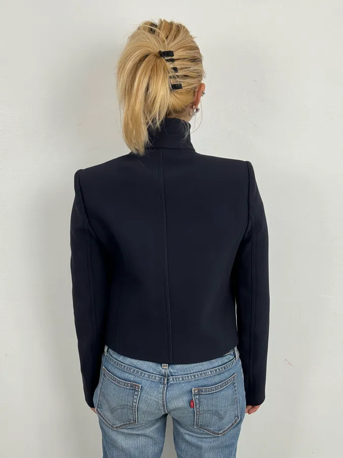 AW2014 Gucci Officer Navy Classy Jacket - Image 3