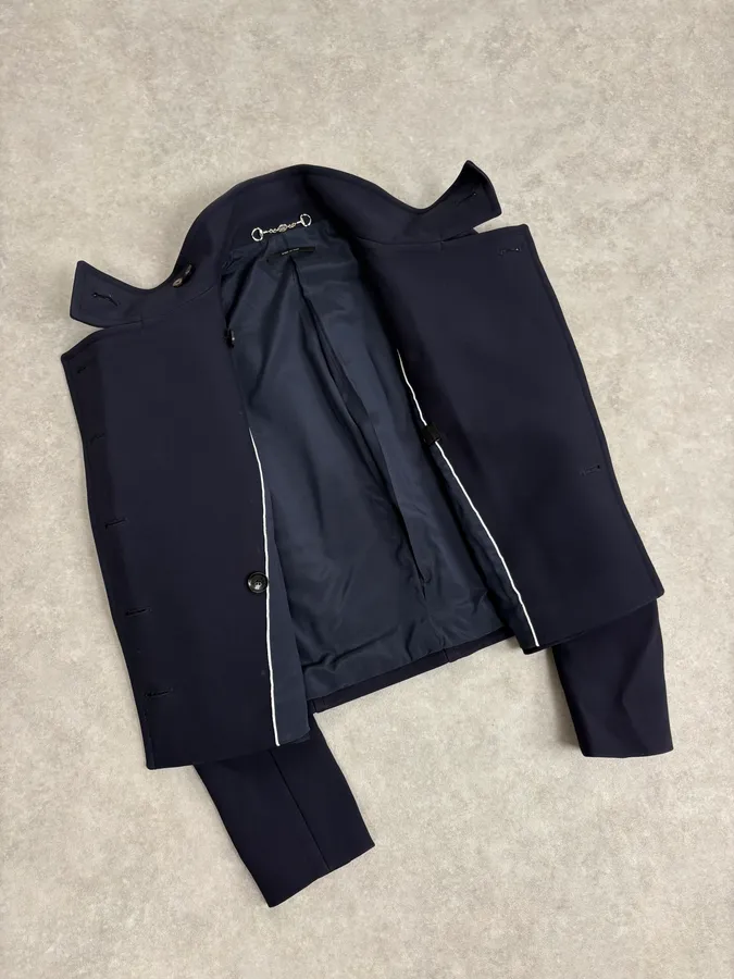 AW2014 Gucci Officer Navy Classy Jacket - Image 7