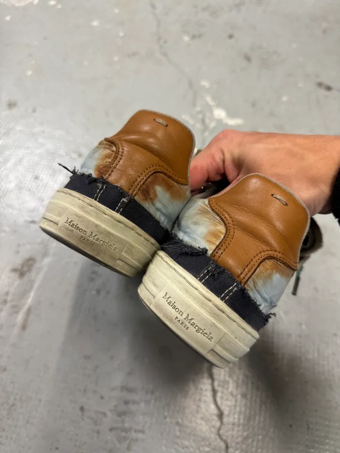 AW2014 Maison Margiela Evolution Hybrid Blue Destructured Sneakers - Image 5