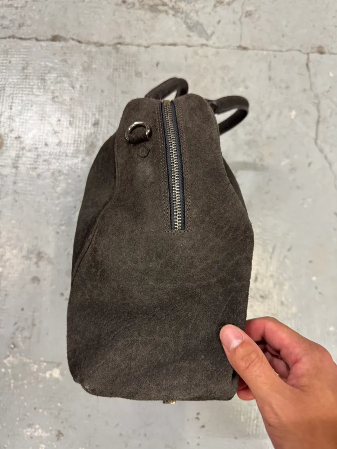 AW2014 Maison Margiela Grey Grained Leather Shoulder Bag - Image 10