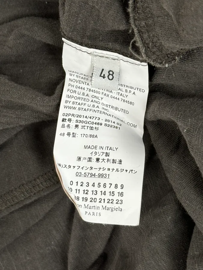 AW2014 Maison Margiela Grey Signature Henley Longsleeves - Image 9