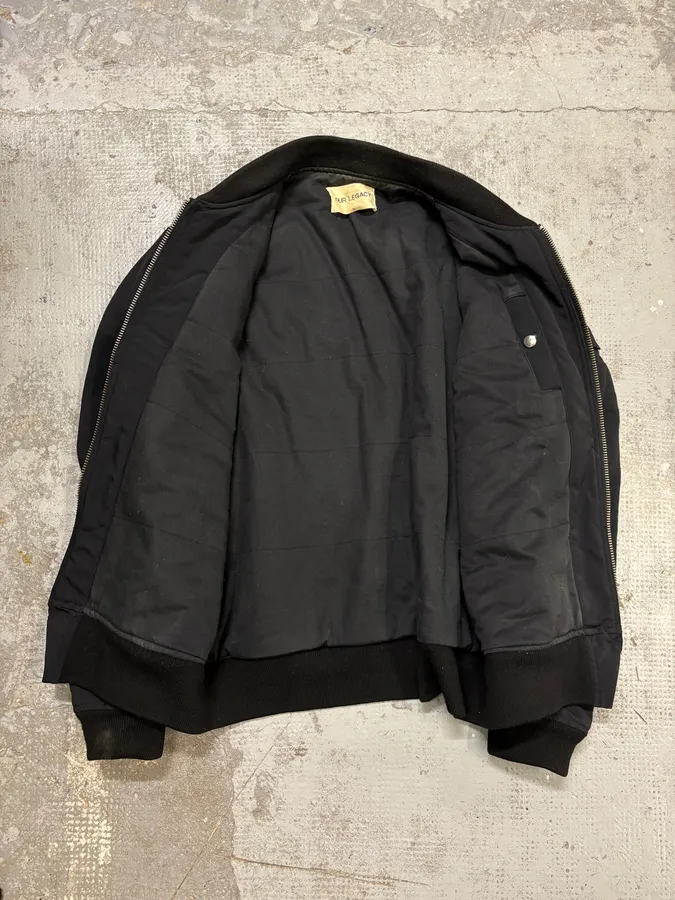AW2014 Our Legacy Black Shimmer Nylon Bomber Jacket - Image 7
