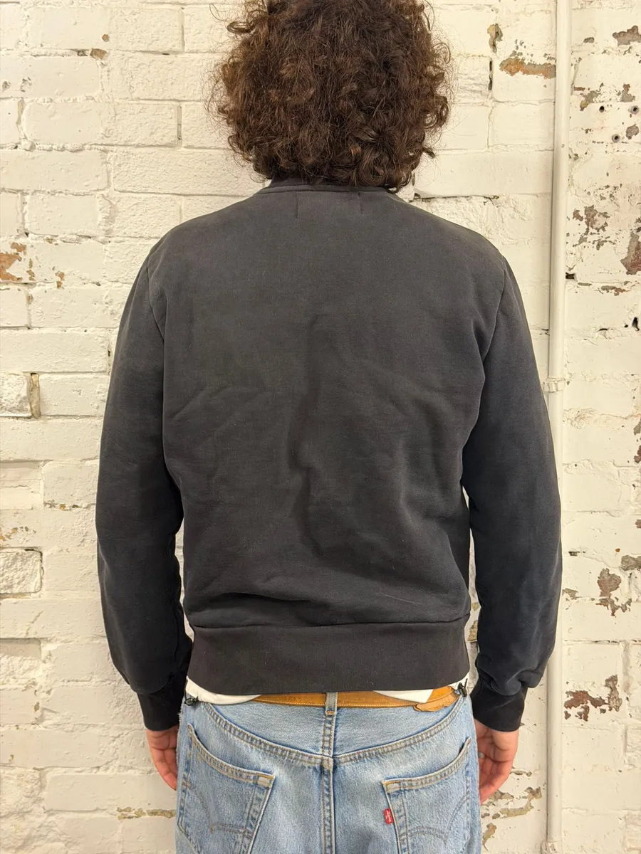 AW2014 Our Legacy Washed Black Zip-up Minimalist Sweater - Image 3