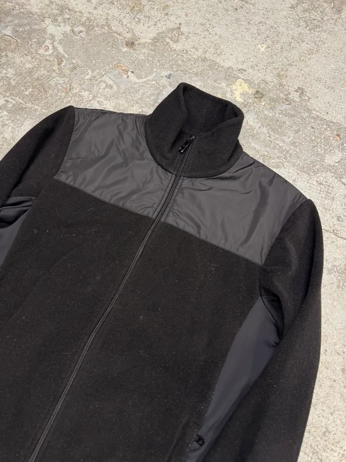 AW2014 Prada Black Nylon Polar Zip Sweater - Image 5
