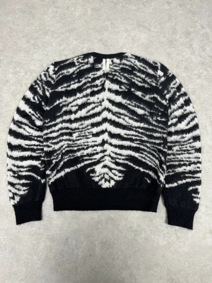 AW2014 Saint Laurent Zebra Wool Sweater by Hedi Slimane - Image 6
