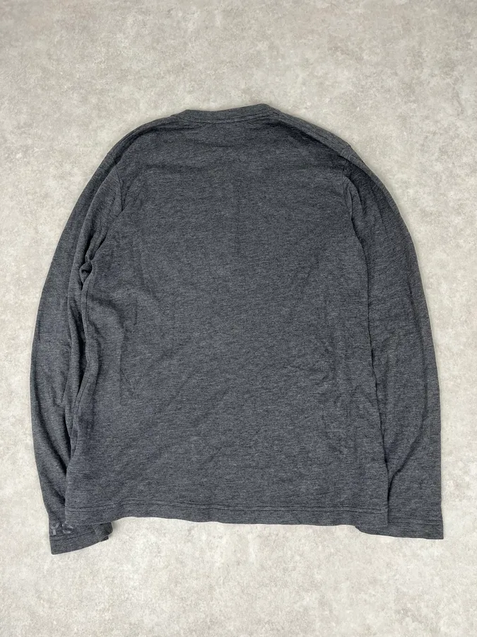 AW2014 Yohji Yamamoto Grey Henley Longsleeve - Image 6