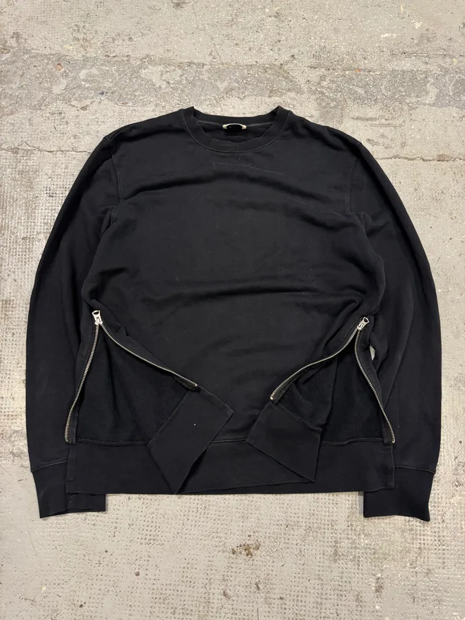 AW2015 Acne Studios Black Minimalist Sweater with Zippers
