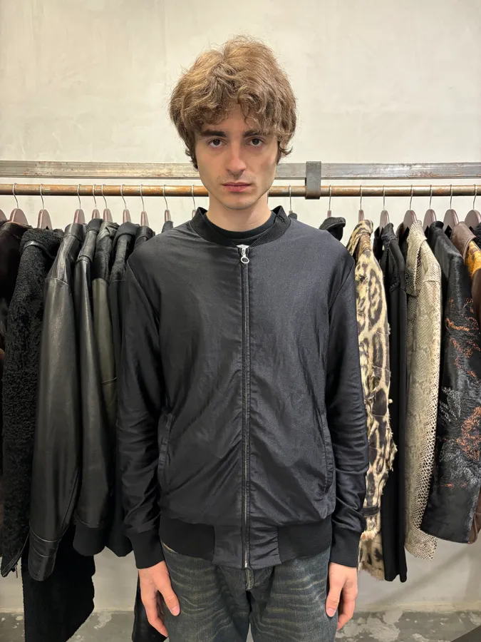 AW2015 Acne Studios Light Black Bomber Jacket - Image 2