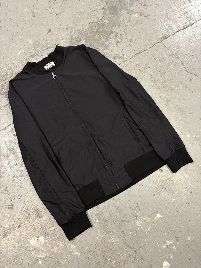AW2015 Acne Studios Light Black Bomber Jacket - Image 4