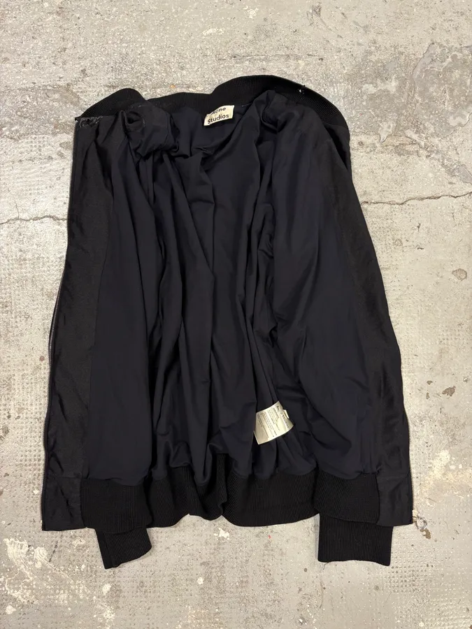 AW2015 Acne Studios Light Black Bomber Jacket - Image 5