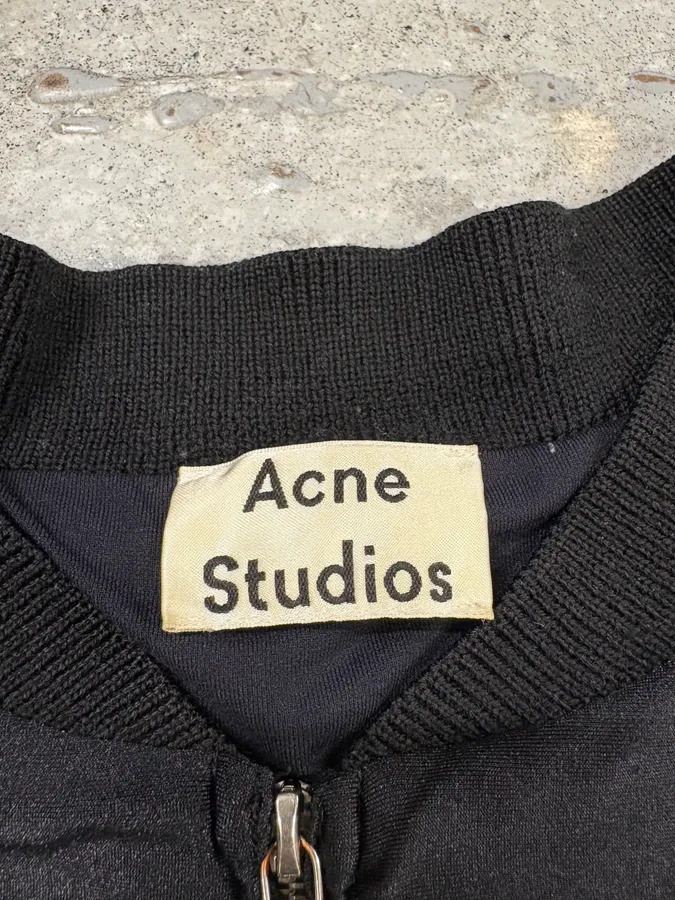 AW2015 Acne Studios Light Black Bomber Jacket - Image 7