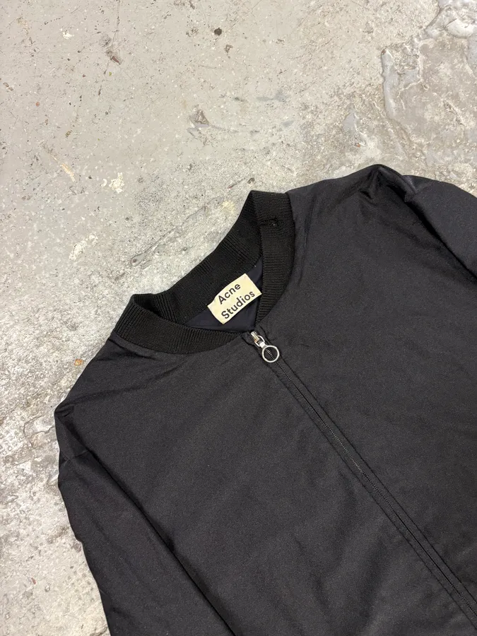 AW2015 Acne Studios Light Black Bomber Jacket - Image 9