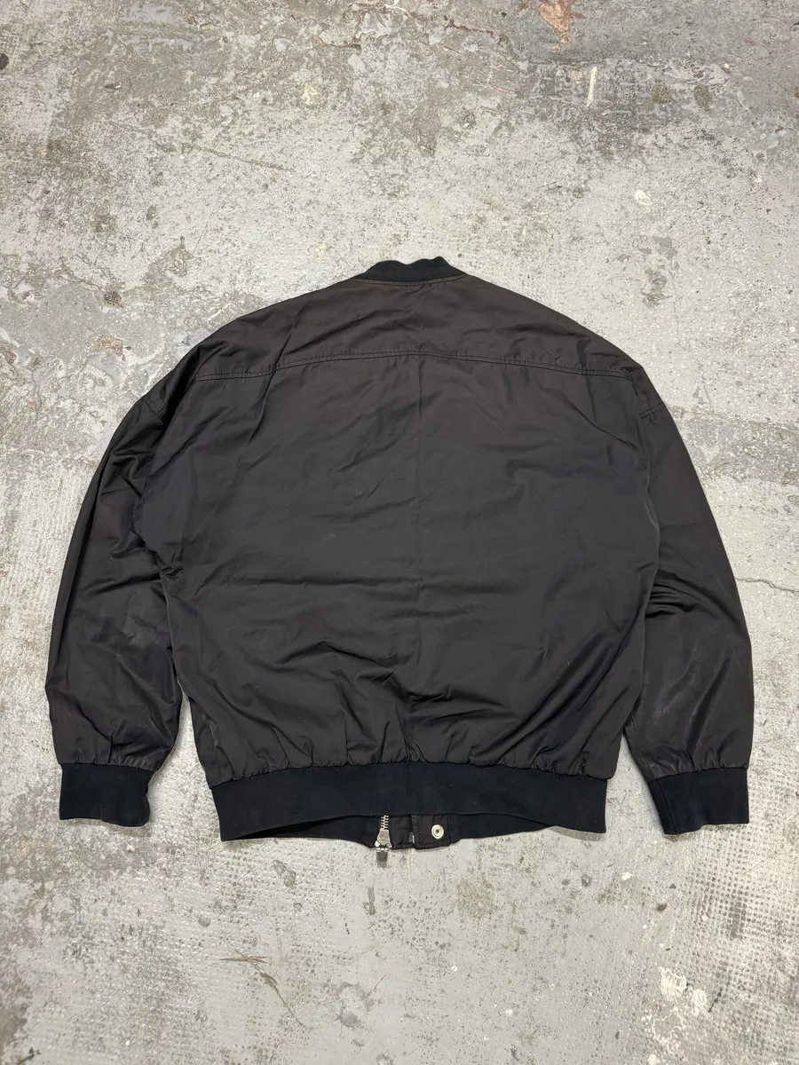 AW2015 Balenciaga Black Asymmetrical Bomber Jacket - Image 2