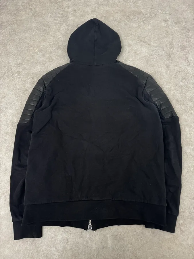 AW2015 Balmain x H&M Black Padded Zip-up Hoodie - Image 4