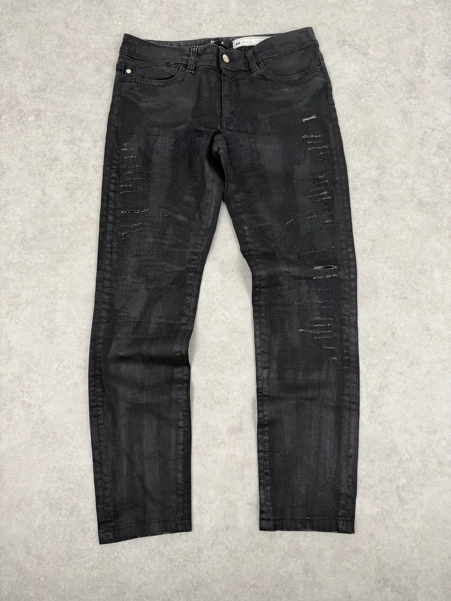 AW2015 Cavalli Black Skinny Obscure Rock Denim Jeans - Image 6