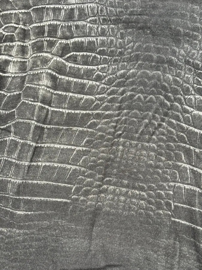 AW2015 Cavalli Grey Obscure Crocodile Effect Zip-up Hoodie - Image 11