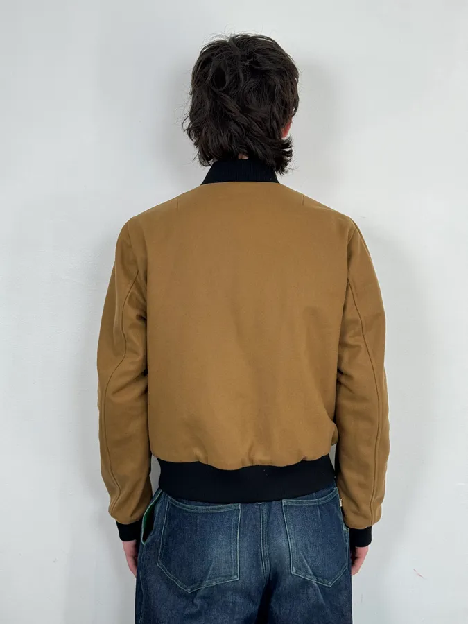AW2015 Dries Van Noten Reversible Beige & Navy Bomber Jacket - Image 7