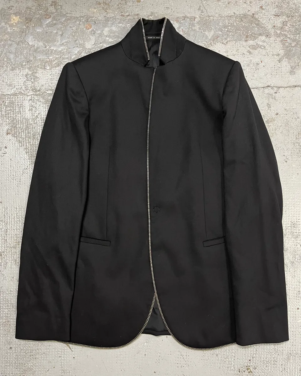 AW2015 Emporio Armani Black Full Zip Blazer Jacket