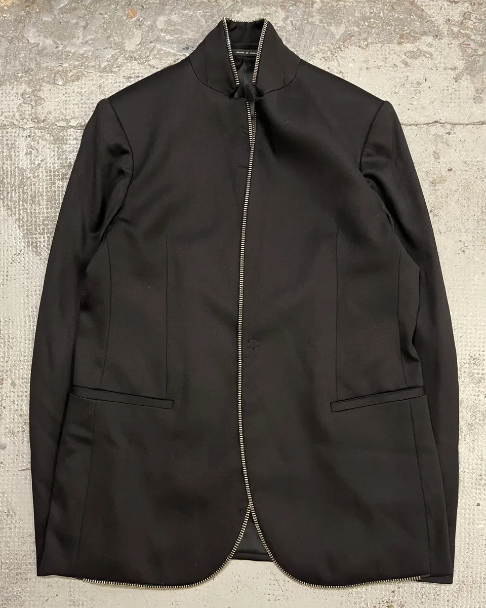 AW2015 Emporio Armani Black Full Zip Blazer Jacket - Image 5