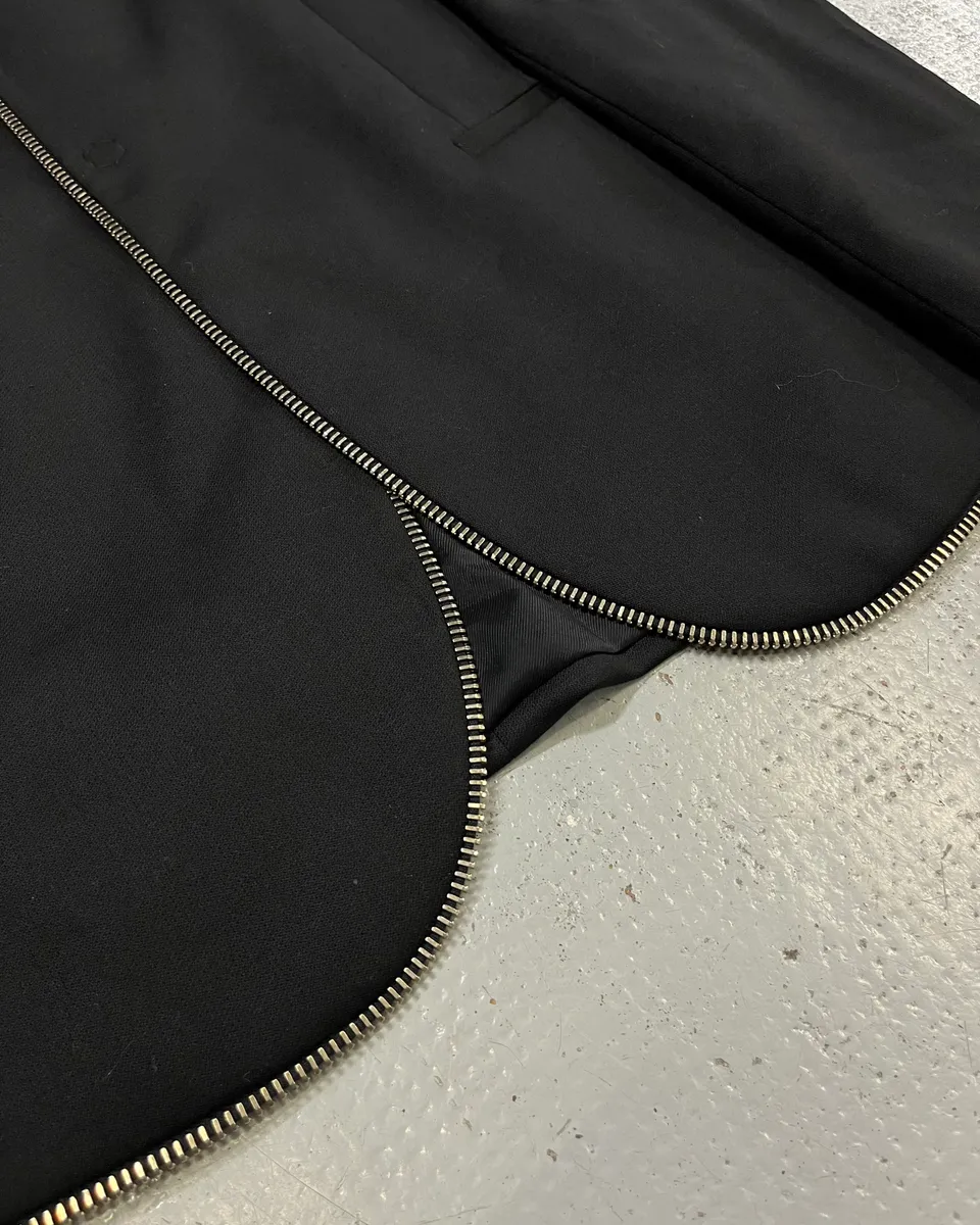AW2015 Emporio Armani Black Full Zip Blazer Jacket - Image 7