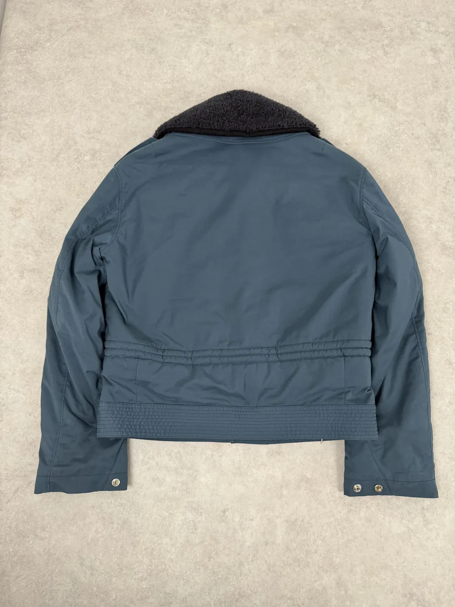 AW2015 Maison Margiela Navy Bomber Jacket with Shearling Collar - Image 2