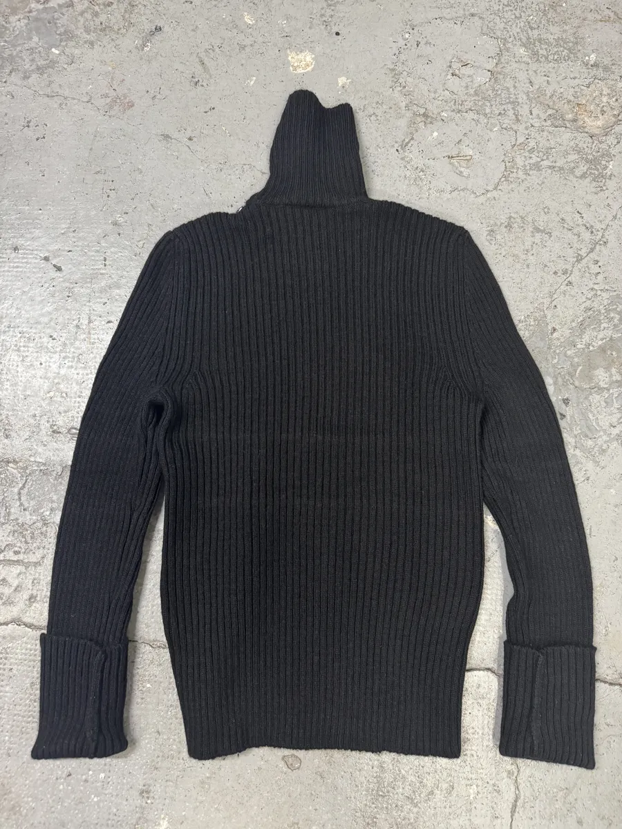 AW2015 Maison Margiela Wool Black & White Turtleneck - Image 4