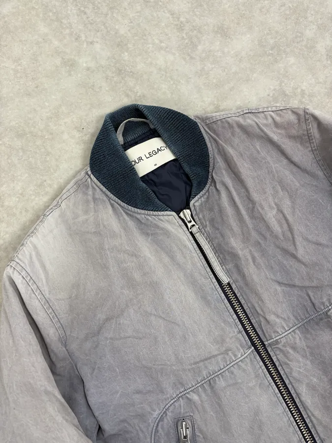 AW2015 Our Legacy Grey Tie Dye Bomber Jacket - Image 5