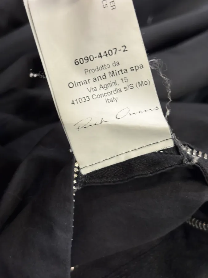 AW2015 Rick Owens Black Lamb Leather Avant-Garde Jacket - Image 11