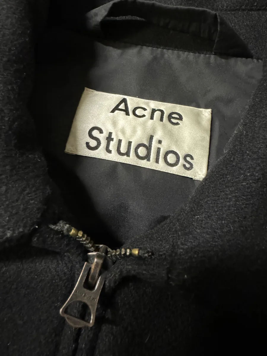 AW2016 Acne Studios Black Minimalist Wool Jacket - Image 9