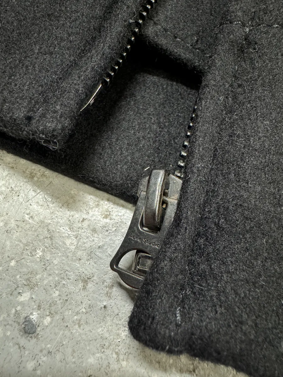 AW2016 Acne studios Black Wool Structural Jacket - Image 7