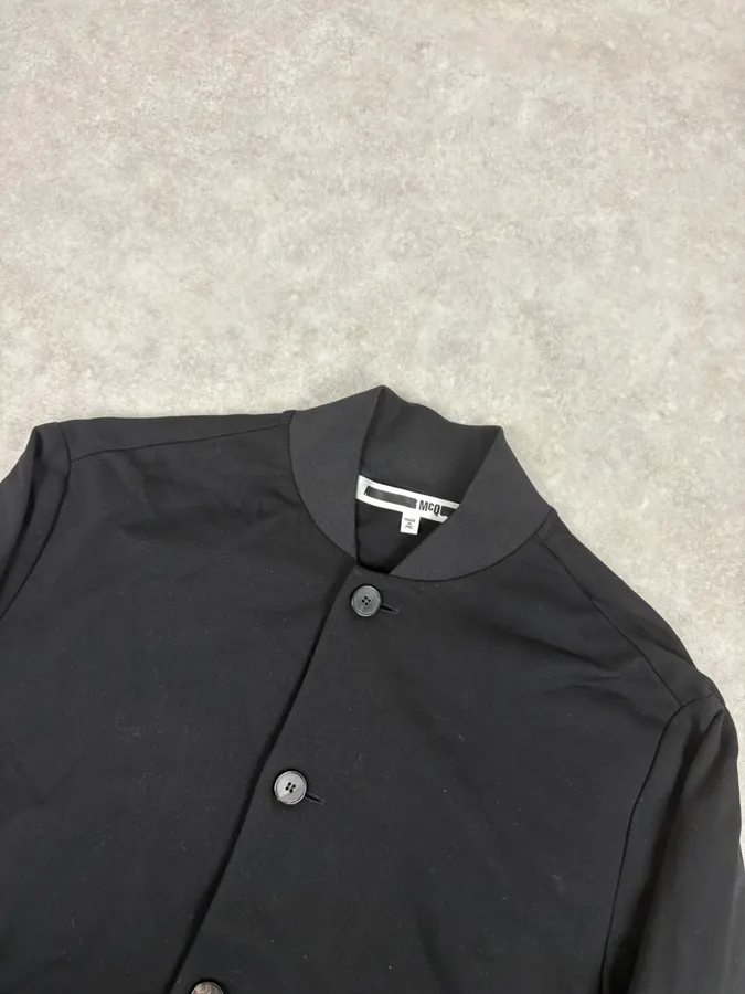 AW2016 Alexander McQueen Black Buttoned Minimalist Jacket - Image 4