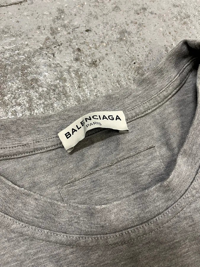 AW2016 Balenciaga Howling Wolf Grey T-Shirt - Image 9